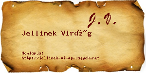 Jellinek Virág névjegykártya