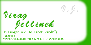 virag jellinek business card